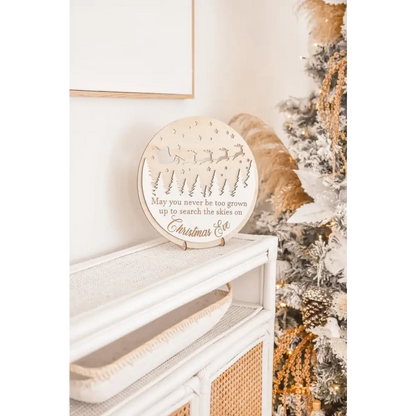 Christmas Eve Sign - Timber Tinkers