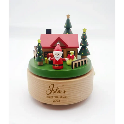 Christmas Music Box - Santa House - Timber Tinkers