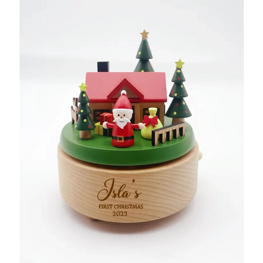 Christmas Music Box - Santa House - Timber Tinkers