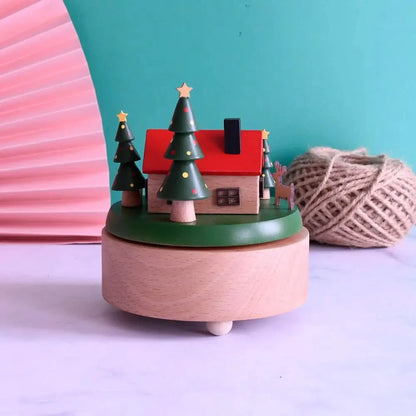 Christmas Music Box - Santa House - Timber Tinkers