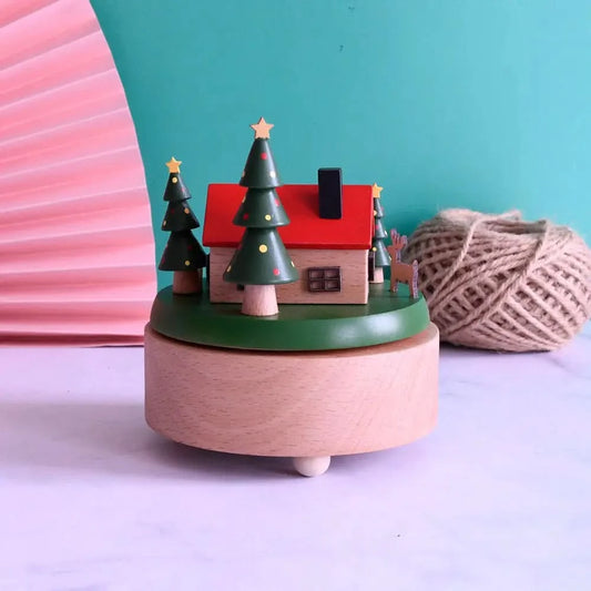 Christmas Music Box - Santa House - Timber Tinkers