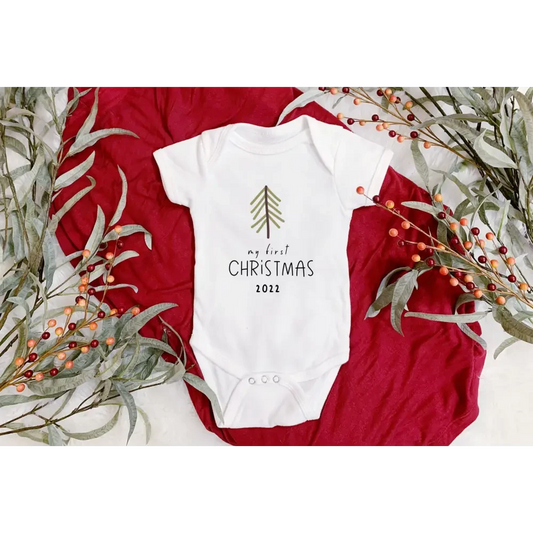 Christmas Onesie - First Chirstmas Tree - Timber Tinkers