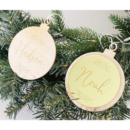 Christmas Ornament 3D Leaf - Timber Tinkers
