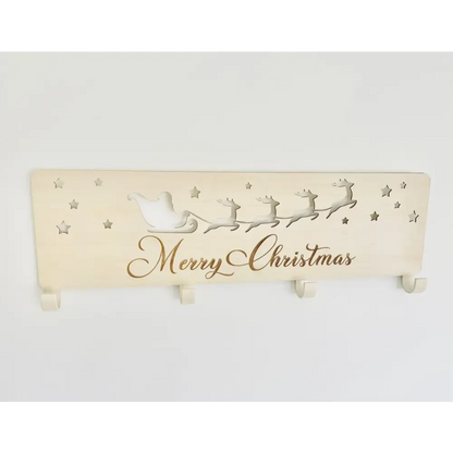 Christmas Stocking Hanger - Santa Sleigh