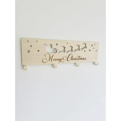 Christmas Stocking Hanger - Santa Sleigh
