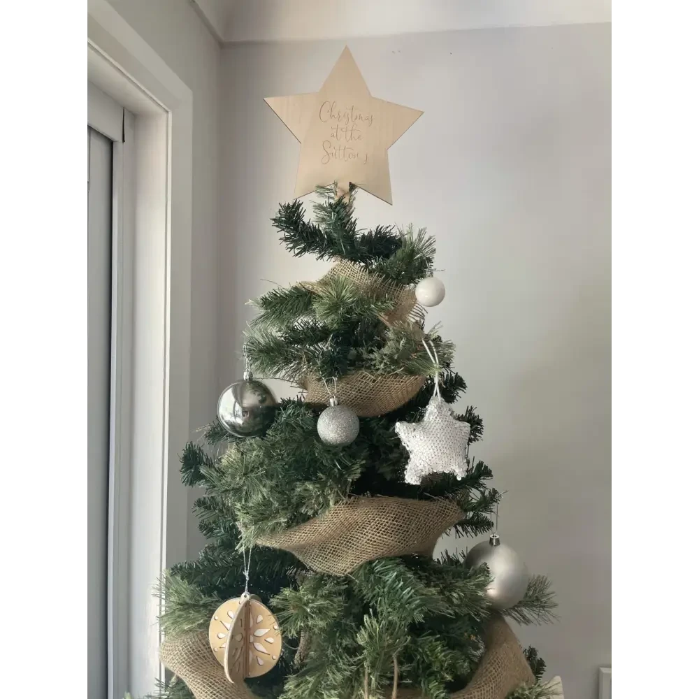Christmas Tree Topper - Leaf - Timber Tinkers