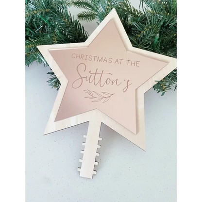 Christmas Tree Topper - Leaf - Timber Tinkers