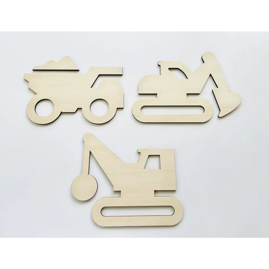Construction Vehicles Wall Decals - Timber Tinkers