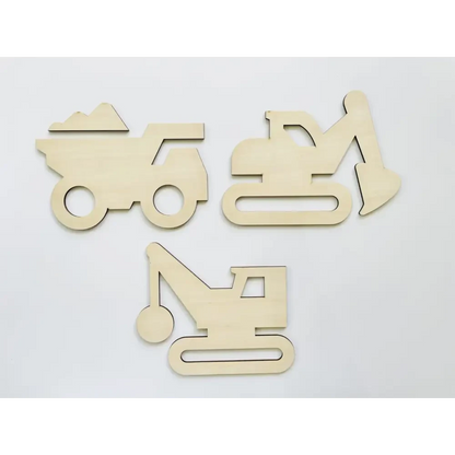 Construction Vehicles Wall Decals - Timber Tinkers