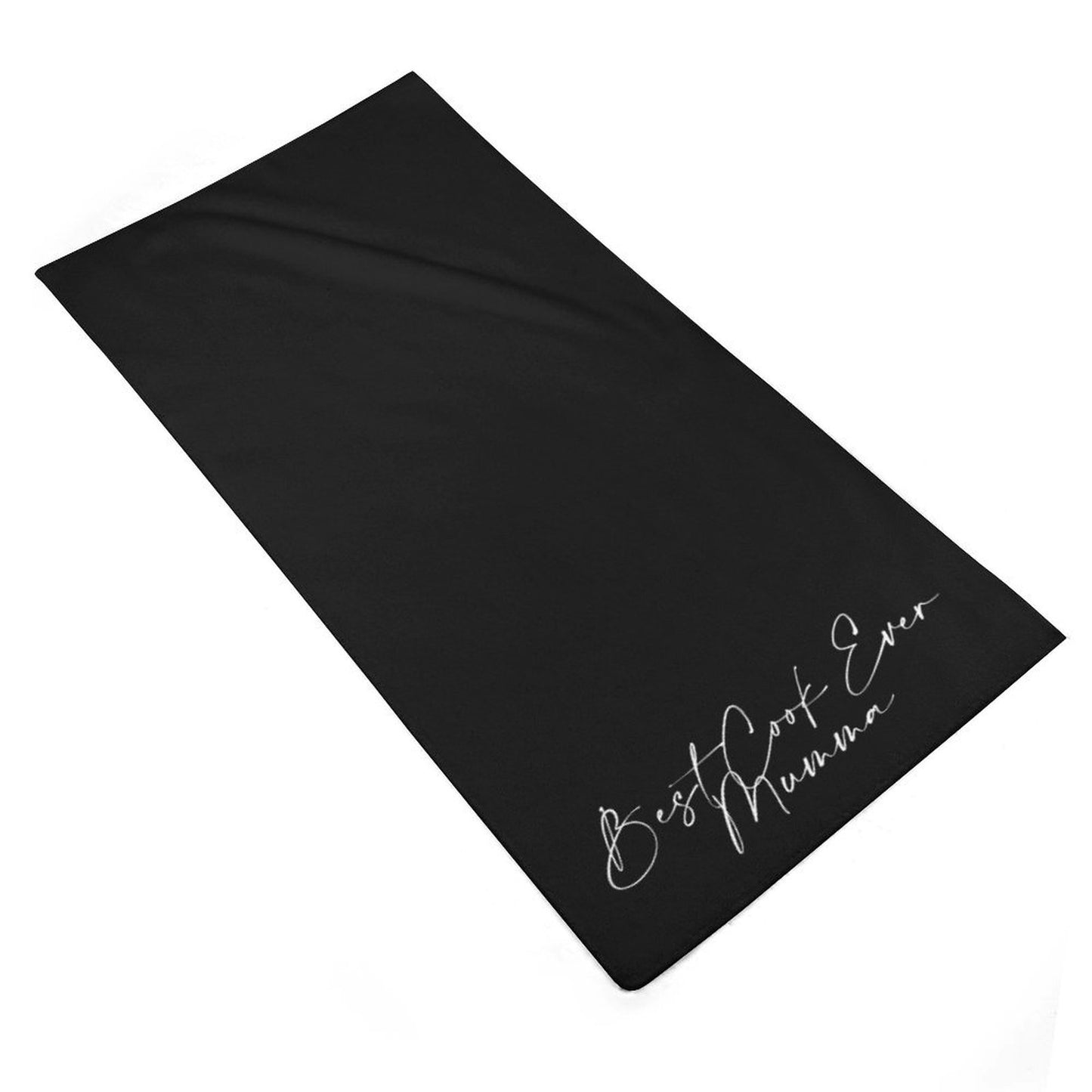 Personalised Kitchen Towel - Black