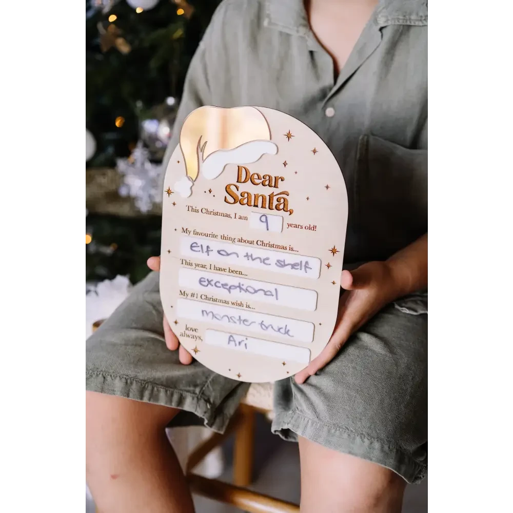 Dear Santa Letter Board - Timber Tinkers