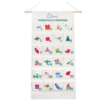 Personalised Large Christmas Advent Calendar - Dinos - PRE ORDER SHIPS BEG NOV 2025