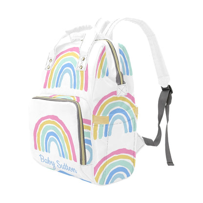 Personalised Diaper Bag - Rainbow