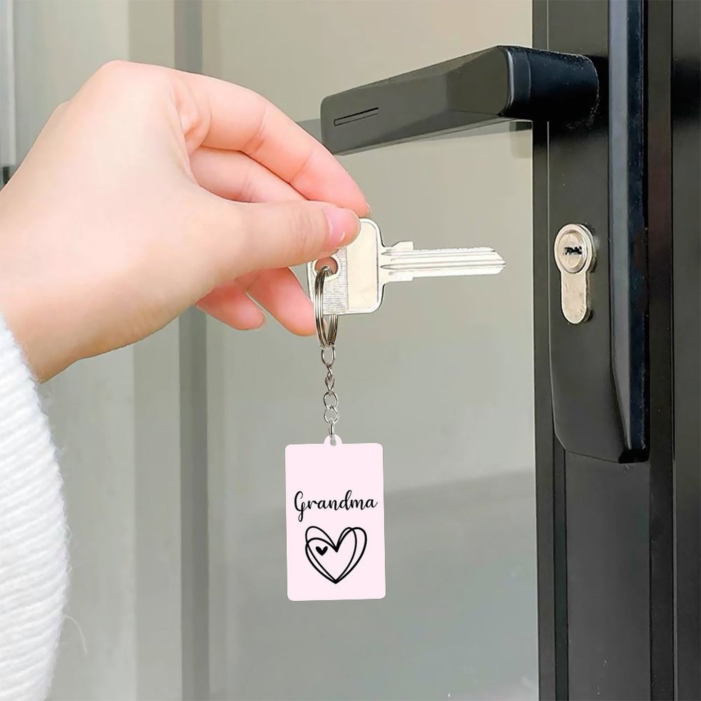 Personalised Keychain - Pink Heart