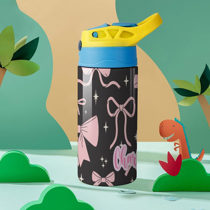 Personalised Kids Water Bottle - Bow