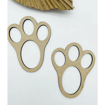 Easter Bunny Foot Prints - Timber Tinkers