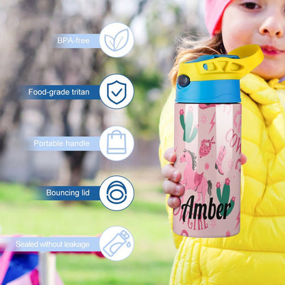 Personalised Kids Water Bottle - Cowgirl