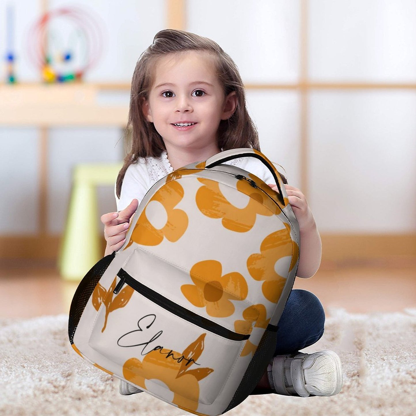 Personalised Backpack - Retro Daisy