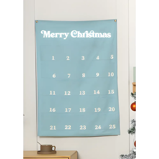 Extra Large Merry Christmas Advent Calendar - MINT - Timber Tinkers