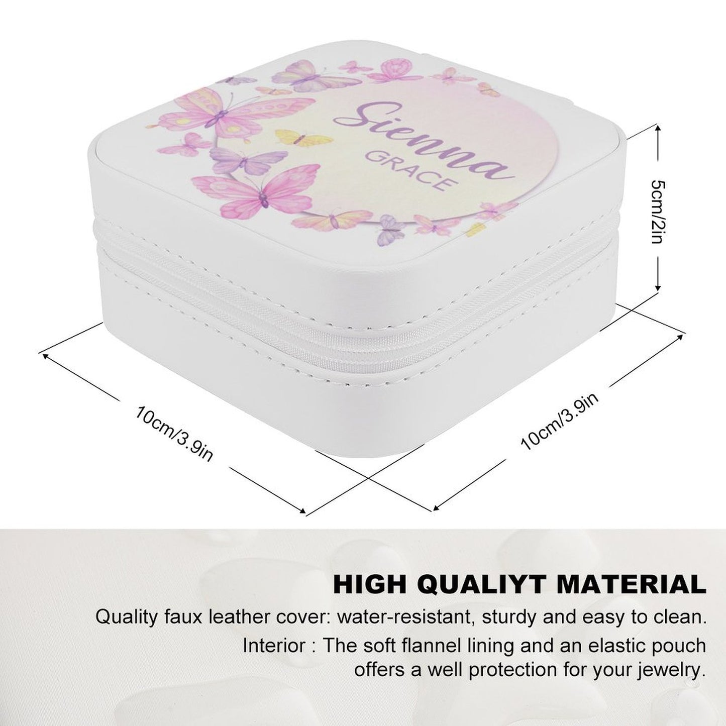 Personalised Jewellery Pouch - Butterfly