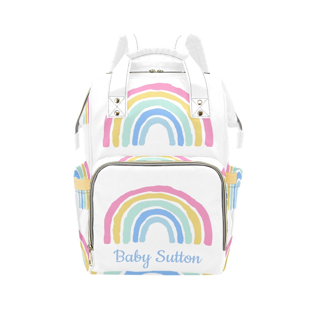 Personalised Diaper Bag - Rainbow