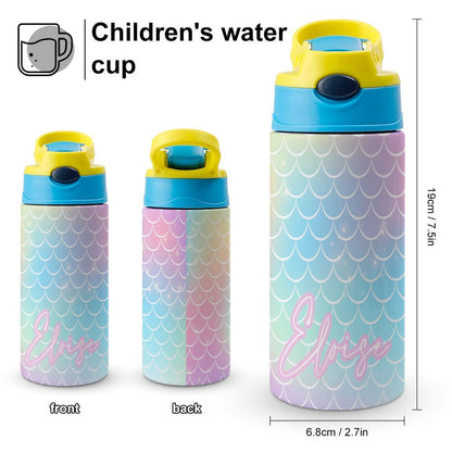 Personalised Kids Water Bottle - Mermaid