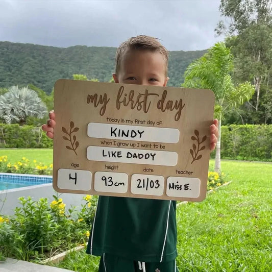 First Day of School Board - Whiteboard - Timber Tinkers
