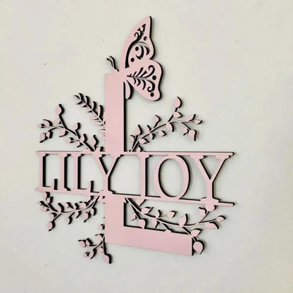 Floral Letter Name - Timber Tinkers