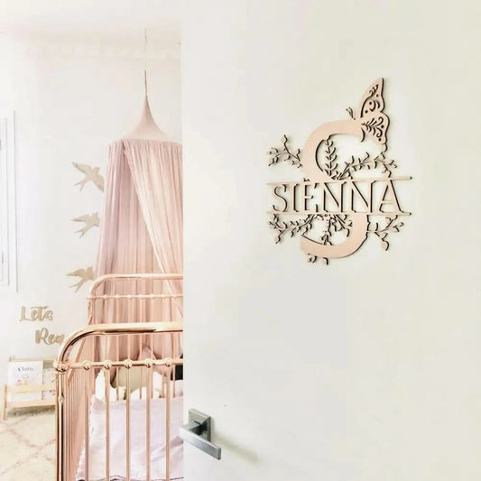 Floral Letter Name - Timber Tinkers