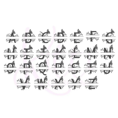 Floral Letter Name - Timber Tinkers