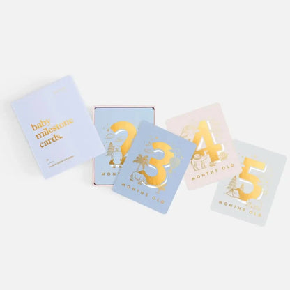 Fox & Fallow Baby Milestone Cards Blue - Timber Tinkers