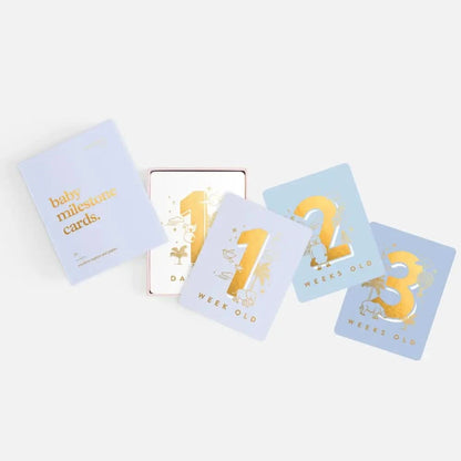Fox & Fallow Baby Milestone Cards Blue - Timber Tinkers
