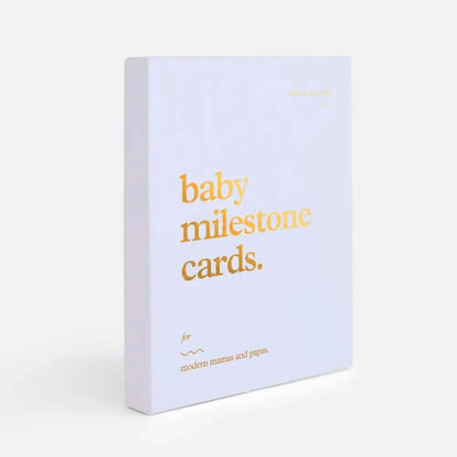 Fox & Fallow Baby Milestone Cards Blue - Timber Tinkers