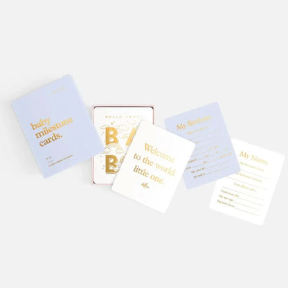 Fox & Fallow Baby Milestone Cards Blue - Timber Tinkers