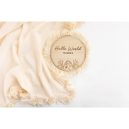 Fringed Swaddle - Timber Tinkers