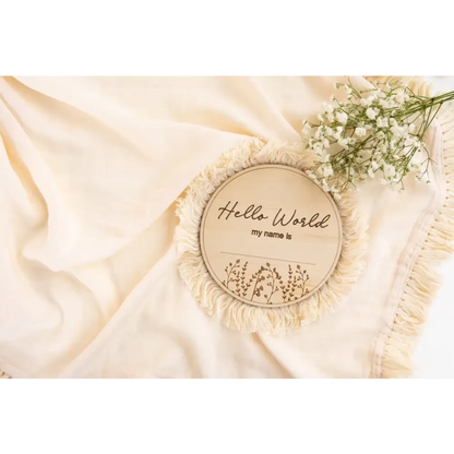 Fringed Swaddle - Timber Tinkers