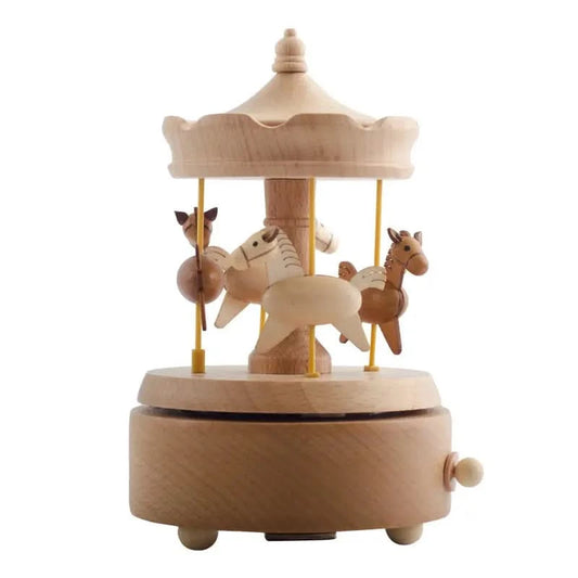 Horse Carousel Music Box - Timber Tinkers