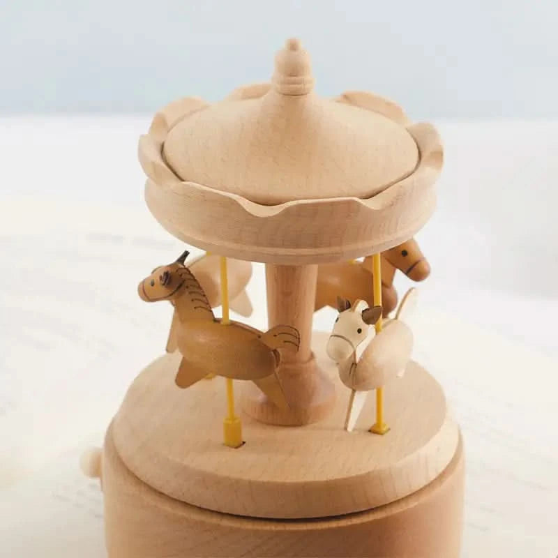 Horse Carousel Music Box - Timber Tinkers