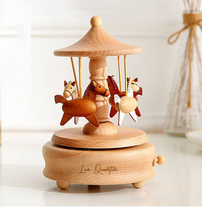 Horse Carousel Music Box - Pre Order Ships Mid Sept 2025