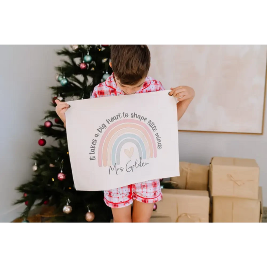 It takes a big heart to grow little minds Wall Hang - Timber Tinkers