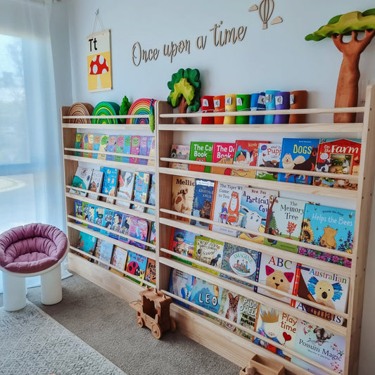 JOYKIDS Front Facing Bookshelf with 5 Tier - SolidWood