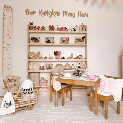 JOYKIDS Front Facing Bookshelf with 5 Tier - SolidWood