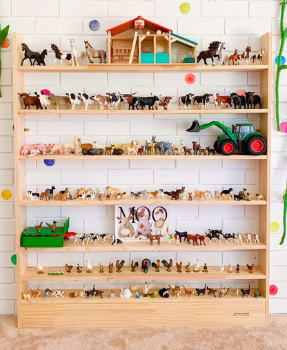 JOYKIDS Slim-Line Toy Shelf with 7-tier (Adjustable) - SolidWood