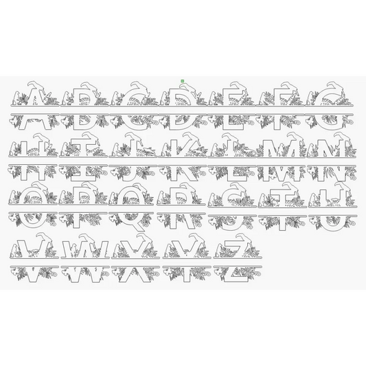 Jungle Letter Name - Timber Tinkers
