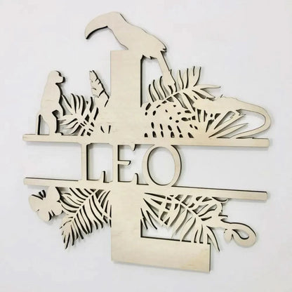 Jungle Letter Name - Timber Tinkers