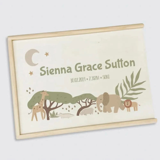 Keepsake Box - Baby Safari - Timber Tinkers