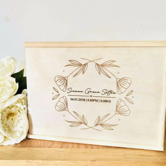 Keepsake Box - Floral - Timber Tinkers