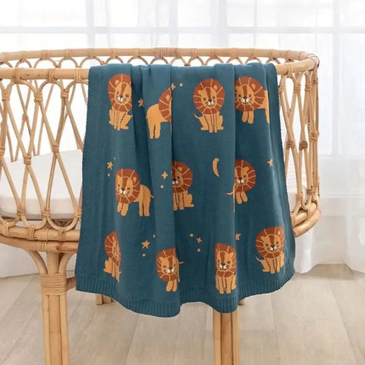 Knit Blanket - Lion - Timber Tinkers