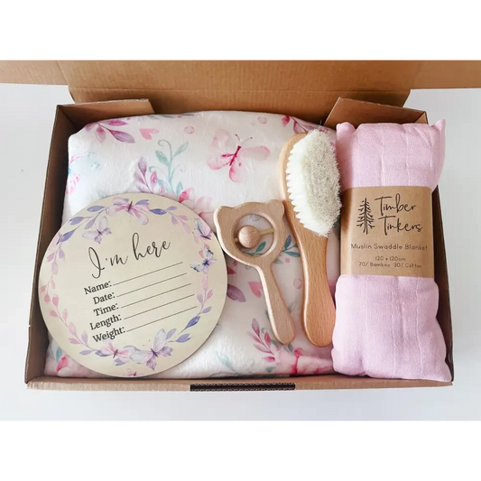 Large Baby Gift Box - Butterfly - Timber Tinkers