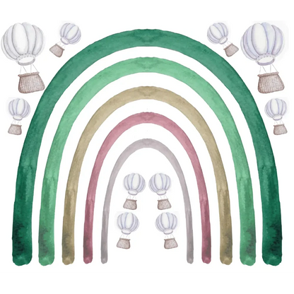 Large Rainbow Wall Decals - Timber Tinkers
